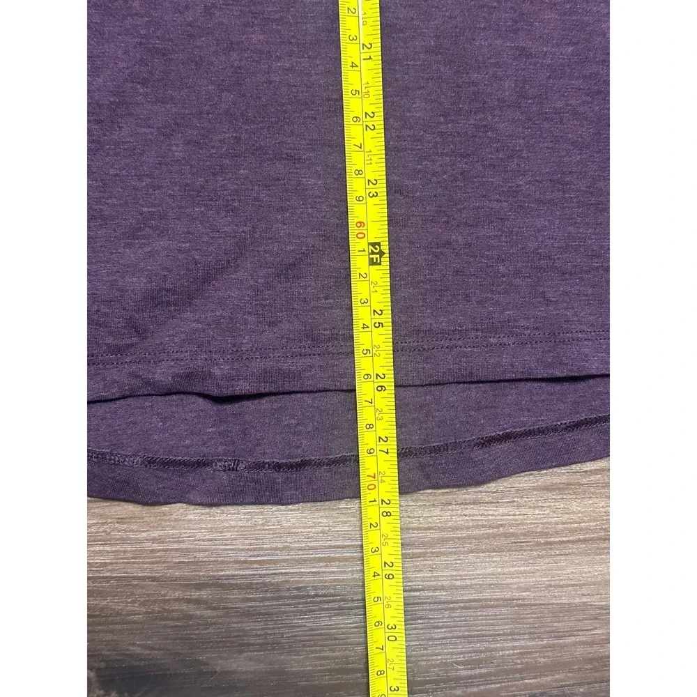 Lululemon Mens 5 Year Short Sleeve Basic Tee Training Shirt Purple Sz M - Picture 3 of 6